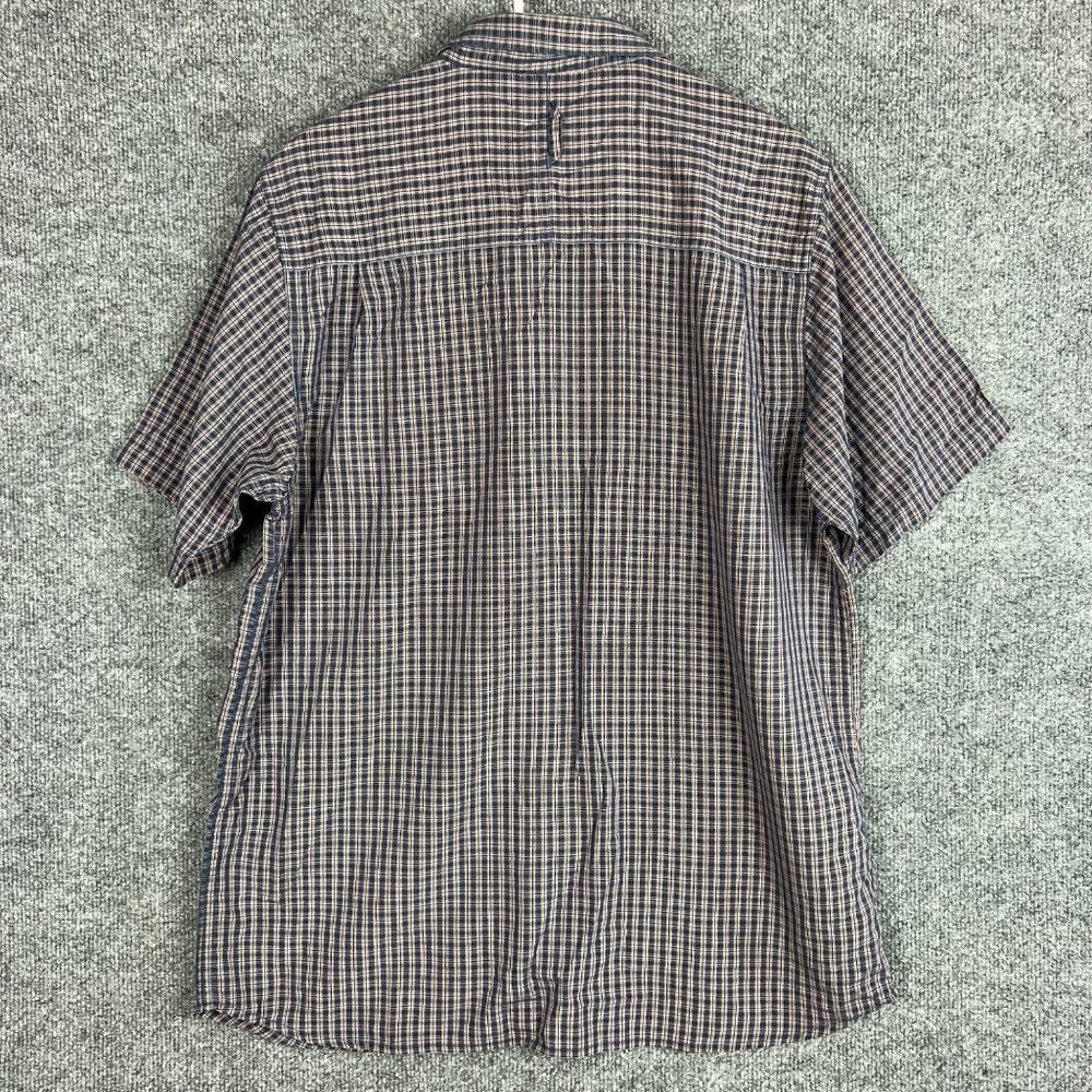 North‎ Face Mens Plaid Short Sleeve Button Down Shirt Size L - Picture 2 of 9